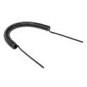 SMC Polyurethane Recoil Hose, Black, 1.5m Length, 4mm OD, 2.5mm ID, 60°C Max, TCU0425B-1