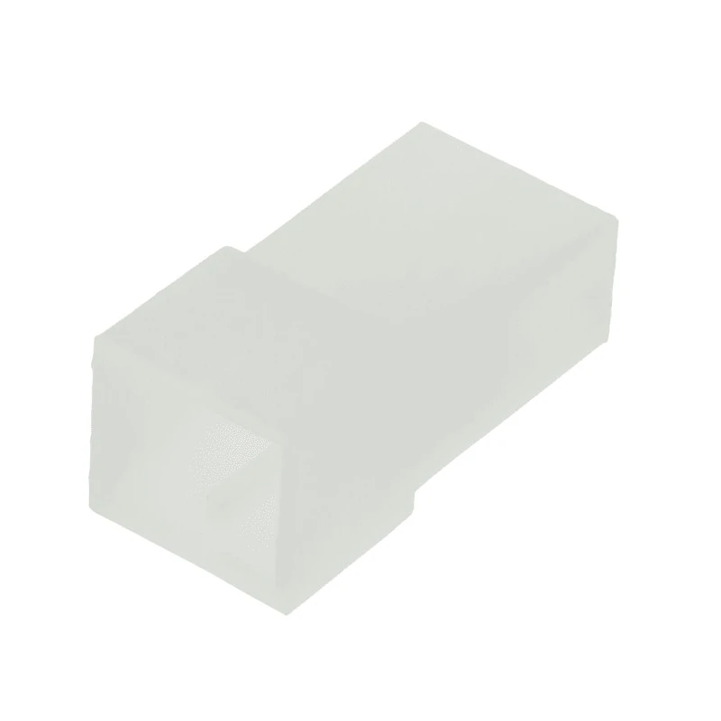 TE Connectivity AMP FASTIN-FASTON 2 Way Polyamide 66 Crimp Terminal Housing, 6.35 mm Tab Size, Natural 180924-0
