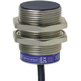 Telemecanique Sensors Inductive Proximity Sensor Threaded Barrel, M30 x 1.5, PNP Output, 36V Max, 24V DC, 200mA XS1N30PC410