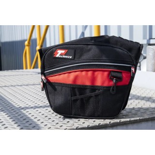 Technics Polyester Tool Bag with Shoulder Strap, 350x50x310 mm, Red/Black PT143