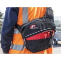 Technics Polyester Tool Bag with Shoulder Strap, 350x50x310 mm, Red/Black PT143