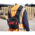Technics Polyester Tool Bag with Shoulder Strap, 350x50x310 mm, Red/Black PT143