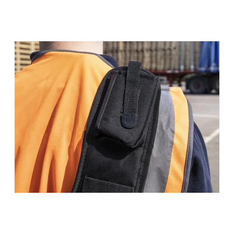 Technics Polyester Tool Bag with Shoulder Strap, 350x50x310 mm, Red/Black PT143