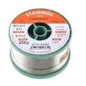 Stannol Lead-Free Solder Wire, 0.7 mm Diameter, Rosin Flux, 227°C Melting Point, 250g 810865