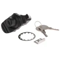 Southco Black ABS Camlock, 23 mm Panel-to-Tongue 22.2 x 25.5 mm, Key Unlock 93-303