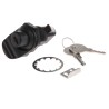 Southco Black ABS Camlock, 23 mm Panel-to-Tongue 22.2 x 25.5 mm, Key Unlock 93-303