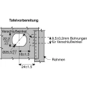 Southco Black ABS Camlock, 23 mm Panel-to-Tongue 22.2 x 25.5 mm, Key Unlock 93-303
