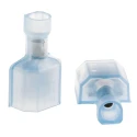 TE Connectivity Ultra-Fast .250 Blue Insulated Male Spade Connector 6.3 x 0.8 mm Tab Size 16 AWG to 14 AWG 3-520107-2
