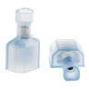 TE Connectivity Ultra-Fast .250 Blue Insulated Male Spade Connector 6.3 x 0.8 mm Tab Size 16 AWG to 14 AWG 3-520107-2