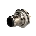 TE Connectivity Circular Connector, 4 Contacts, Rear Mount, M12 Socket Male, IP67 Nylon Housing, 250V, 4A T4140412041-000