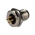 TE Connectivity Circular Connector, 4 Contacts, Rear Mount, M12 Socket Male, IP67 Nylon Housing, 250V, 4A T4140412041-000