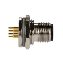 TE Connectivity Circular Connector, 4 Contacts, Rear Mount, M12 Socket Male, IP67 Nylon Housing, 250V, 4A T4140412041-000