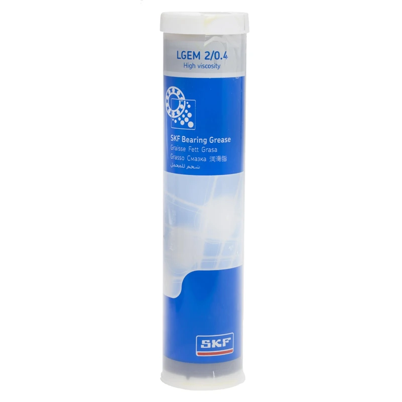 SKF Mineral Oil Grease Cartridge 420 ml, Lithium Soap Thickener, 500 mm²/s Viscosity, Operating Temperature -20°C LGEM 2/0.4