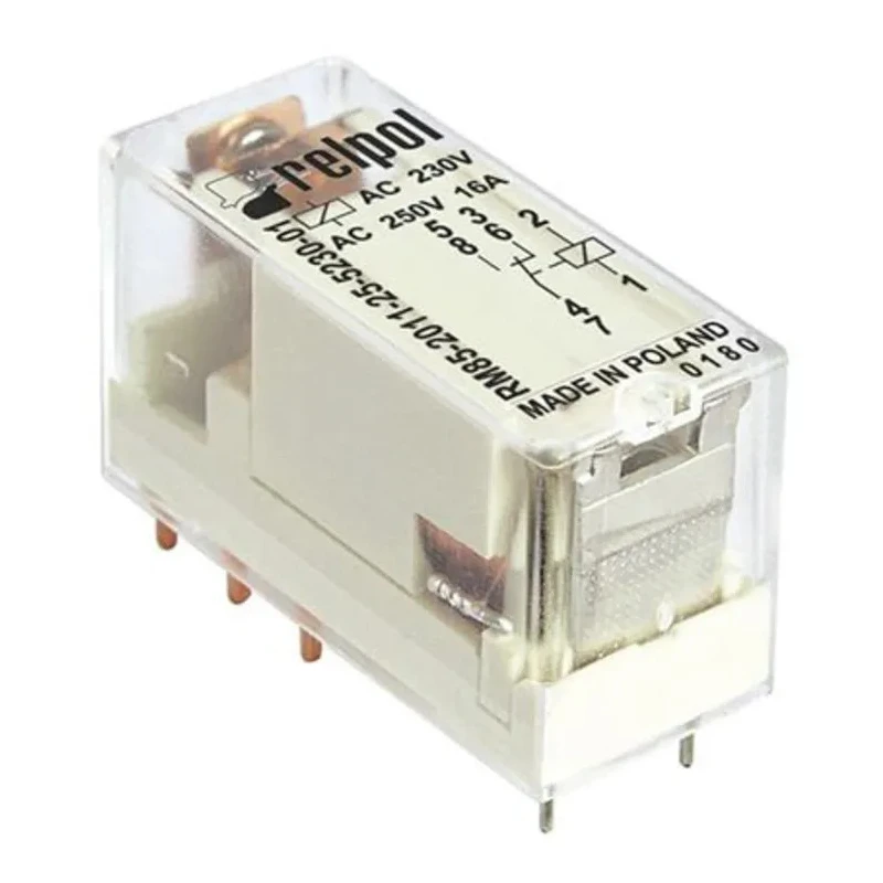Relpol Miniature PCB Power Relay 5V DC Coil, 16A Switching Current, 1 CO Contact RM85-2011-35-1005