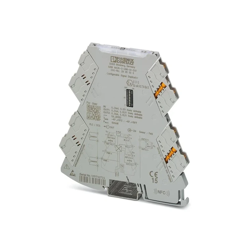 Phoenix Contact MINI MCR Series Signal Conditioner Current/Voltage Input, Current/Voltage Output, 24V DC Supply, ATEX 2905026