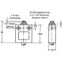 Honeywell 14CE Series Plunger Limit Switch, SPDT Contact, Die Cast Zinc Housing, IP65 to IP68, 250V AC, Model 14CE1-3A