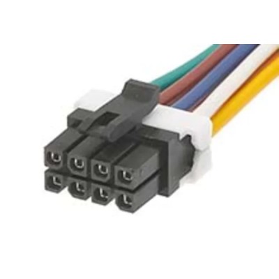 Molex Wire to Board Cable Black 1 m 600V Micro-Fit Female to Female 8 Contacts 45132-0810