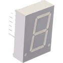 Broadcom 1 Digit 7 Segment LED Display Cathode Red 7mcd Right Side Decimal, 20.3mm Character Height HDSP-3903