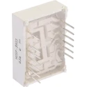 Broadcom 1 Digit 7 Segment LED Display Cathode Red 7mcd Right Side Decimal, 20.3mm Character Height HDSP-3903