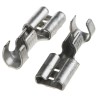 TE Connectivity FASTON .250 Black Uninsulated Female Spade Connector Crimp 6.35 x 0.81 mm Tab Size 14 AWG to 12 AWG 41829-1