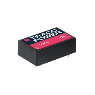 TRACOPOWER THM 6 Series DC/DC Converter, 5V DC, 1.2 A Output Current, 9-18V DC Input, PCB Mount, DIP Package THM 6-1211