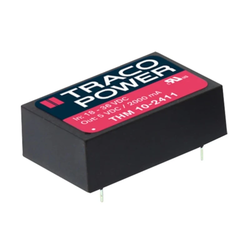 TRACOPOWER DC/DC Converter 24V DC Output 416 mA 18-36V DC Input 10 W PCB Mount DIP Package THM 10-2415