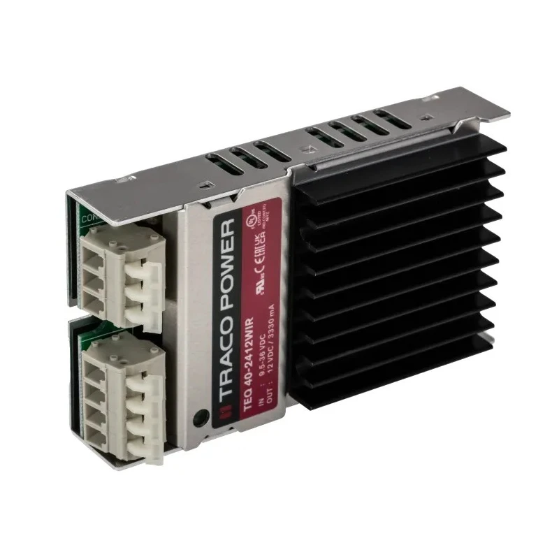 TRACOPOWER DC/DC Converter 12V Output 40W Power, 9.5V to 36V Input, Chassis Mount TEQ 40-2412WIR