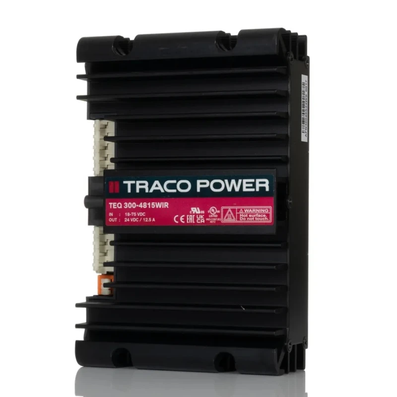TRACOPOWER TEQ 300WIR Isolated DC/DC Converter 24V Output, 75V Max Input, 300W Power, Chassis Mount TEQ 300-4815WIR