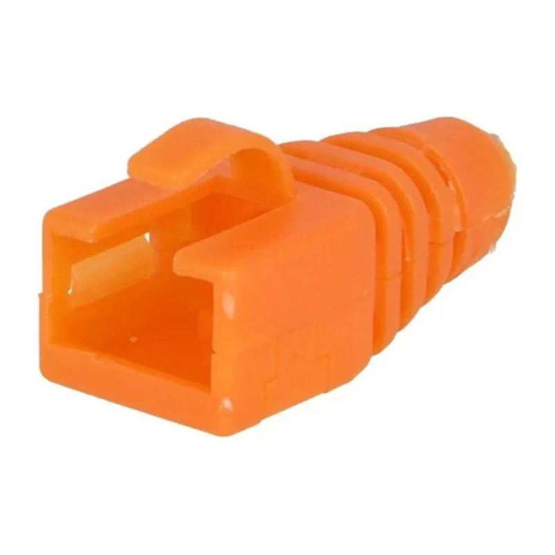 MH Connectors RJ45 Connector Boot, Polyvinyl Chloride Orange Series RJ45SRB RJ45SRB-RET-O