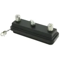 Norcomp D-Sub Connector Accessory Cover 25 Contacts Black Polypropylene IP67 967-025-CAP