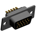 Norcomp 15 Way Straight 2.286 mm Pitch Plug-in D-Sub Connector Female 780-M15-203L001