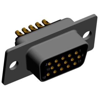 Norcomp 15 Way Straight 2.286 mm Pitch Plug-in D-Sub Connector Female 780-M15-203L001