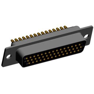 Norcomp 44 Way Straight 2.286 mm Pitch High Density Plug-in D-Sub Connector Female 780-M44-203L001