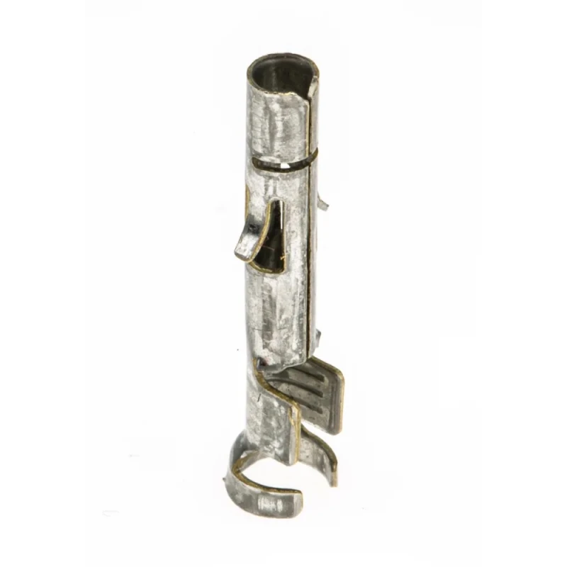 TE Connectivity Universal MATE-N-LOK Series Female Crimp Terminal, 20 AWG Min Crimp, 14 AWG Max, Brass Tin Plated 926893-1