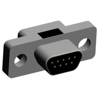 Norcomp MICRO-D 380 Series 9 Way Straight 1.27 mm Pitch Through Hole D-Sub Connector Male 380-009-113L001
