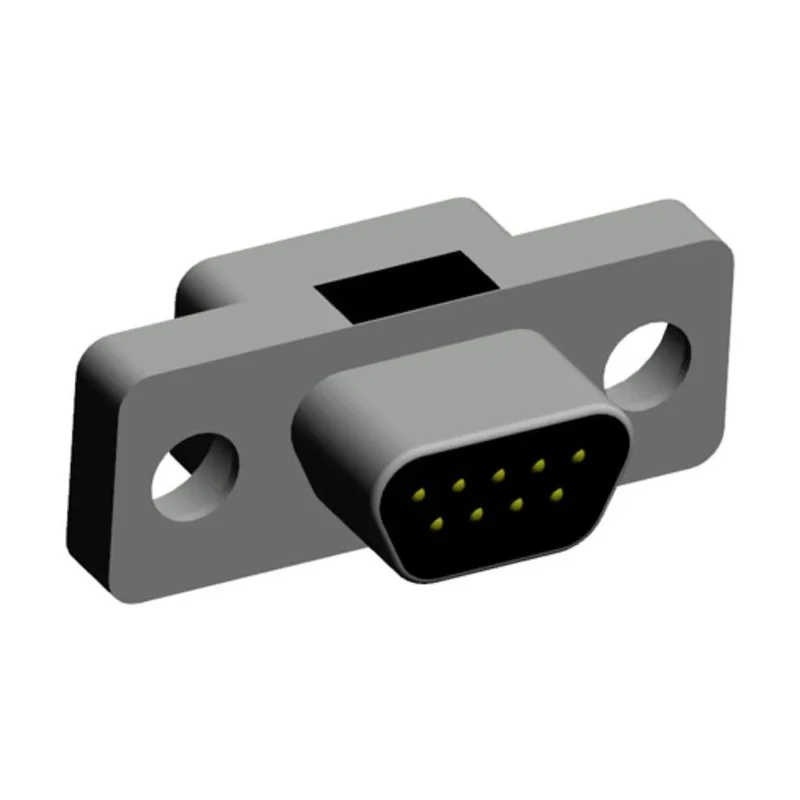 Norcomp MICRO-D 380 Series 9 Way Straight 1.27 mm Pitch Through Hole D-Sub Connector Male 380-009-113L001