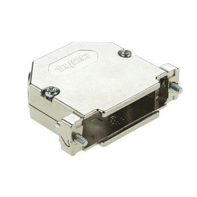 TE Connectivity AMPLIMITE HD-20 Series Gadolinium Zinc Alloy Angled D-Sub Backshell 25 Way 1534809-1