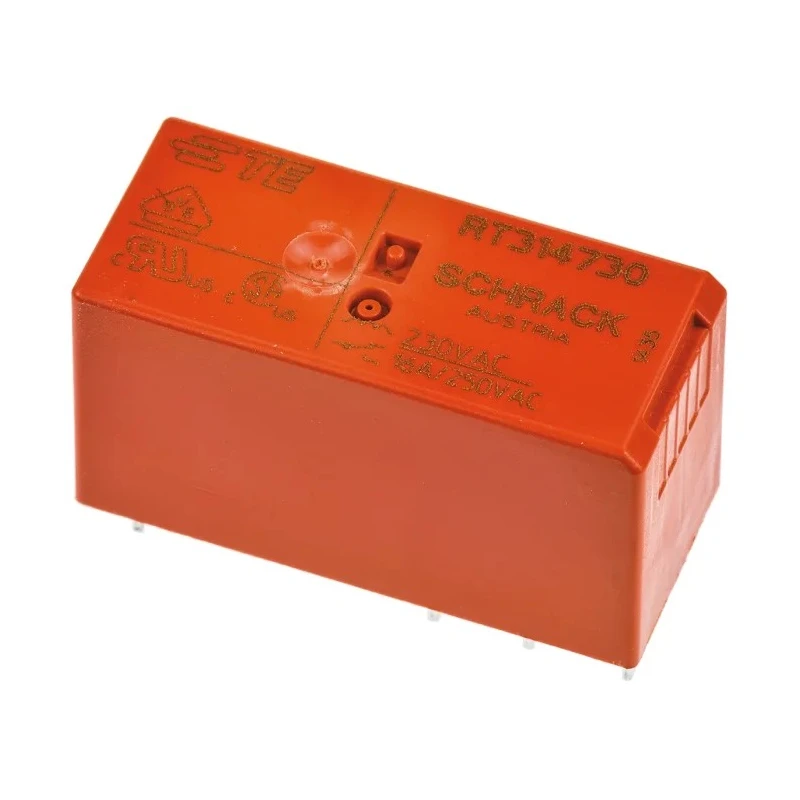 TE Connectivity RT314730 PCB Power Relay 230V AC Coil 16A Switching Current SPDT