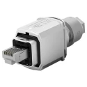 TE Connectivity Industrial RJ45 Connector Male Cable Cat6a Shielded Straight 1 Port 8 Way 