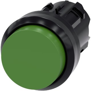 Siemens SIRIUS ACT Series Green Momentary Push Button Switch, 22 mm Cutout, IP66 IP67 IP69K 3SU1000-0BB40-0AA0