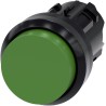 Siemens SIRIUS ACT Series Green Momentary Push Button Switch, 22 mm Cutout, IP66 IP67 IP69K 3SU1000-0BB40-0AA0
