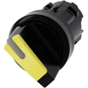 Siemens SIRIUS ACT Series 2 Position Selector Switch Head, 22 mm Cutout, Yellow Handle, IP66 IP69K IP67 3SU1002-2BF30-0AA0