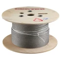 RS PRO Stainless Steel Wire Rope 6 mm Diameter, 75 m Length, Safe Working Load 400 kg 247-9048