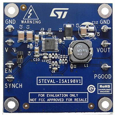 STMicroelectronics Evaluation Board DC-DC Controller for L7987L 4.5-60V Input 5V Output 2A Step-Down STEVAL-ISA198V1