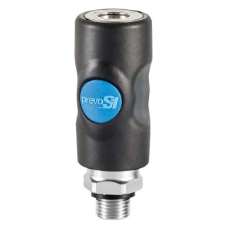 PREVOST Composite Body Safety Quick Connect Coupling 1/4 in Male BSP ISI 061151CP