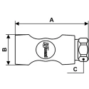 PREVOST Composite Body Safety Quick Connect Coupling 8mm ISI 081808CP