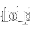 PREVOST Composite Body Safety Quick Connect Coupling 1/4 in Female BSP ESI 071101CP