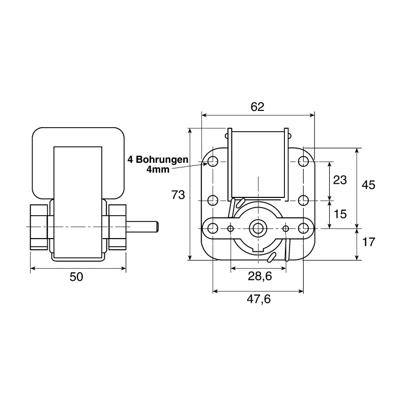 Mellor Electric AC Geared Motor, Shaded Pole, 24W, 230V, Spur Gearhead, Clockwise Rotation, UB1001