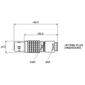 LEMO Circular Connector, 8 Contacts, Cable Mount, 12 mm Connector, Plug, Male, IP50 Rated, 1B Series FGG.1B.308.CLAD62Z