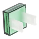 EAO Green Square Push Button Lens for Use with 31 Series 31-953.5